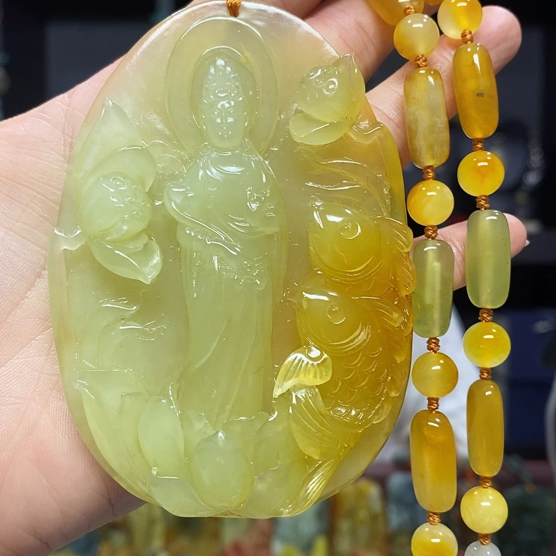 未镶嵌岫玉挂件吊坠
