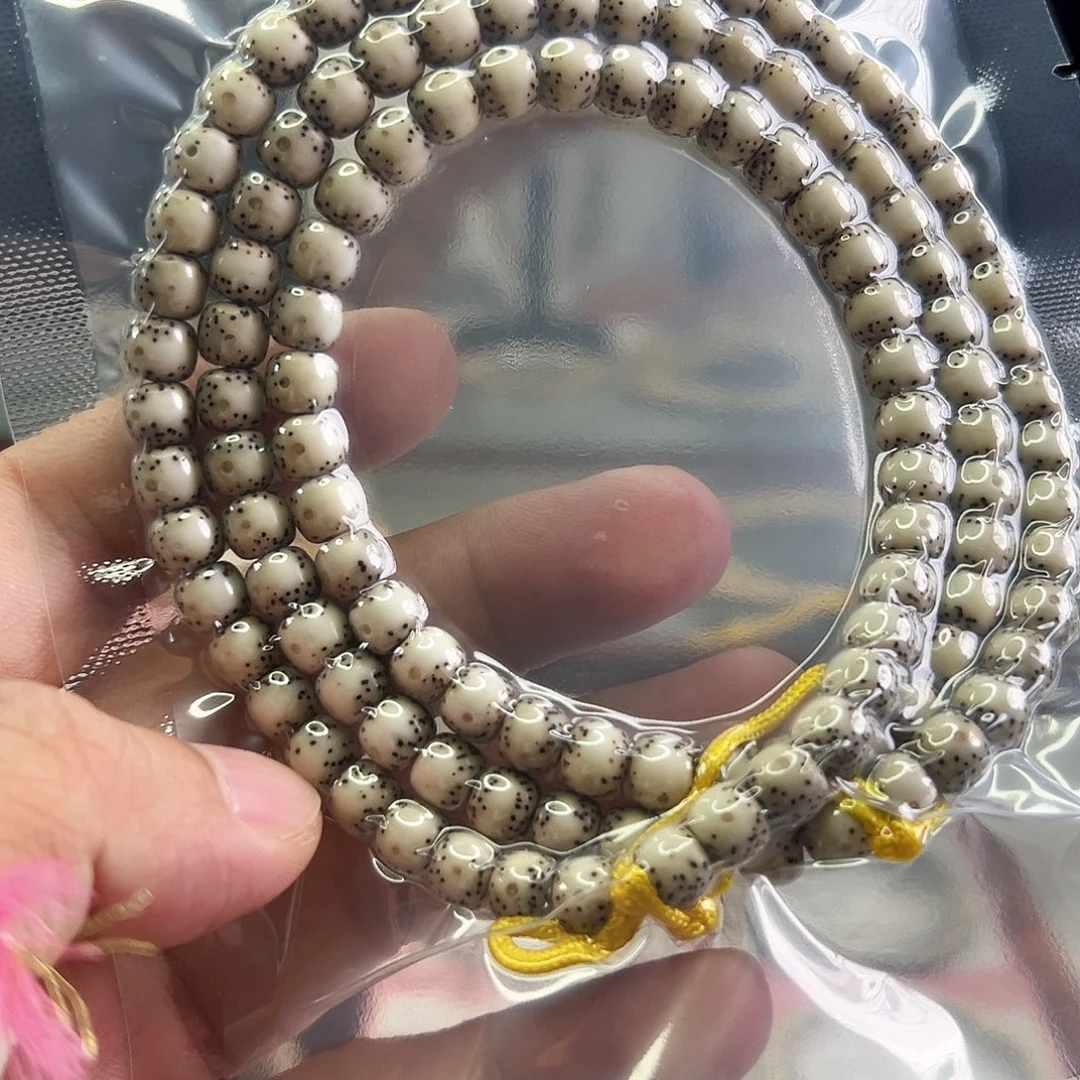 星月菩提手串7*6骨瓷白同枝