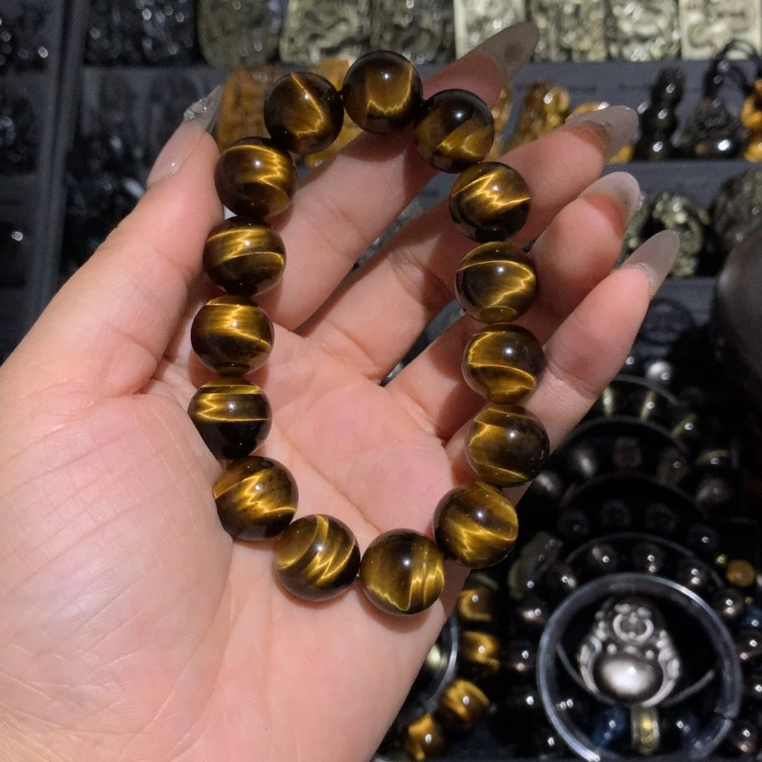 未镶嵌手链木变石（虎睛石）璟**花