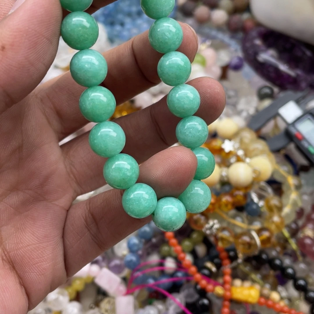 银S925镶嵌手链烟晶