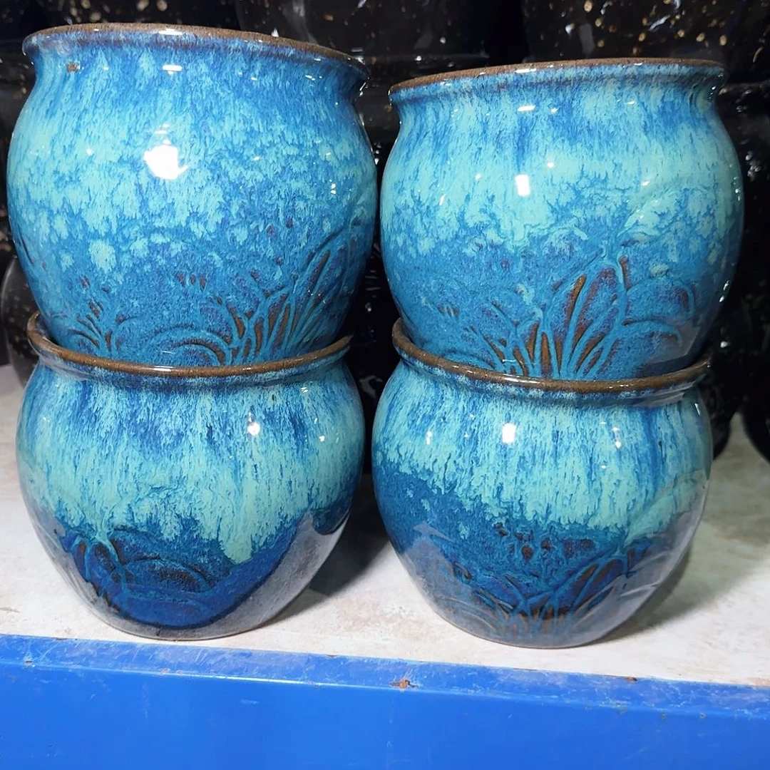 紫砂花盆高12口13