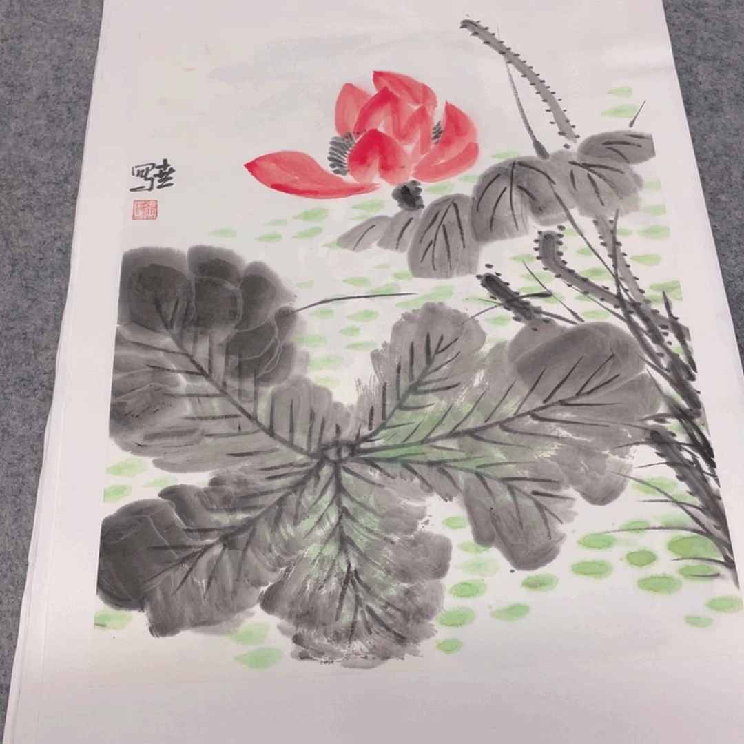 国画1.4平尺纯手绘国画作品