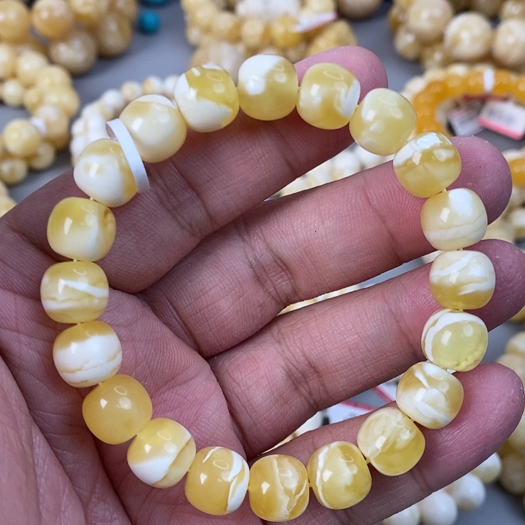 蜜蜡未镶嵌珠宝奇石11mm 16.1g