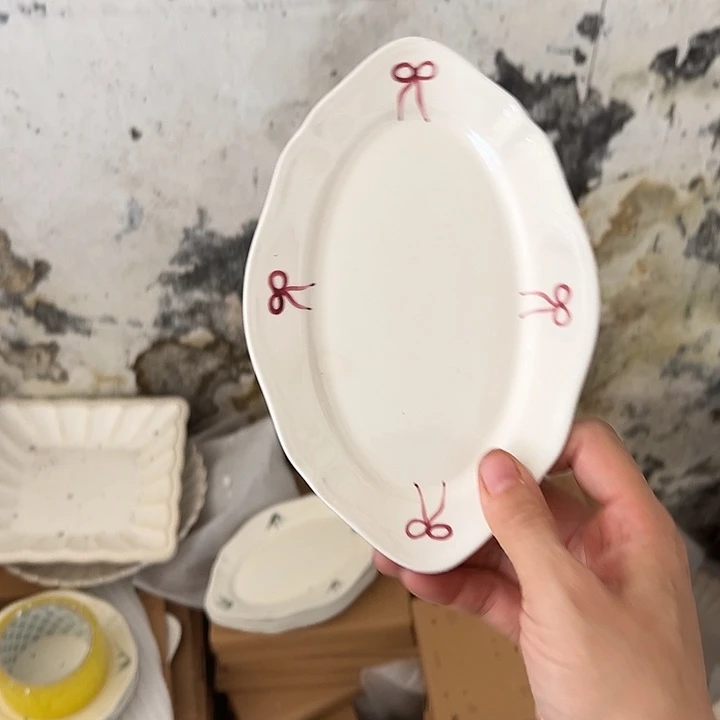 瓷片默认瑕疵商品蝴蝶结8个