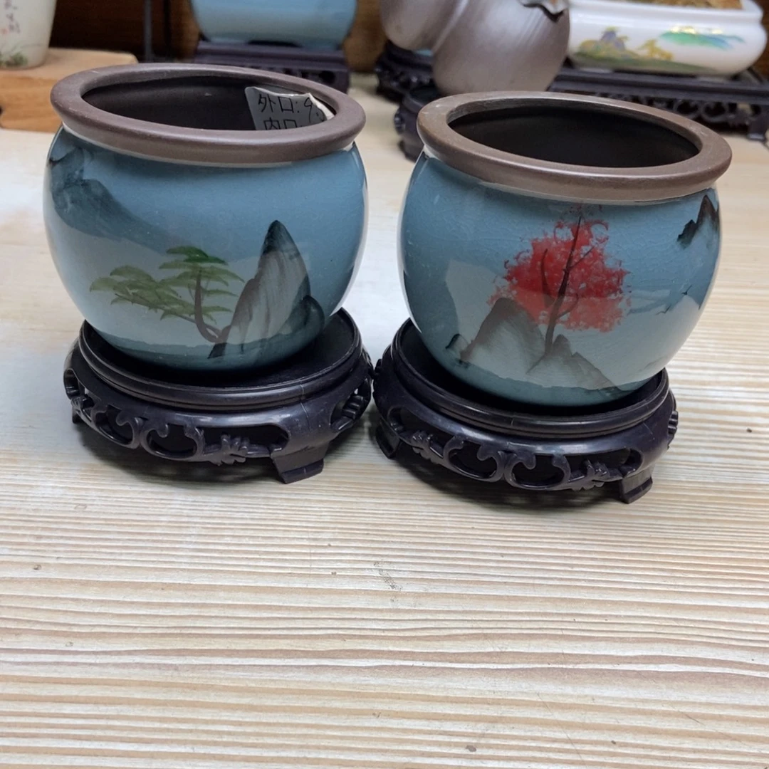 瓷片陶瓷花盆陶瓷艺术