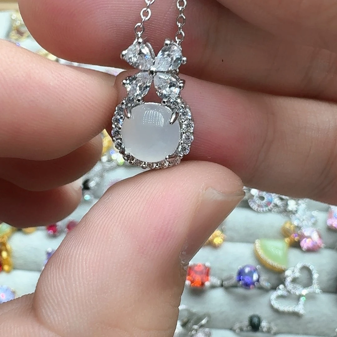 托帕石戒指银S925镶嵌