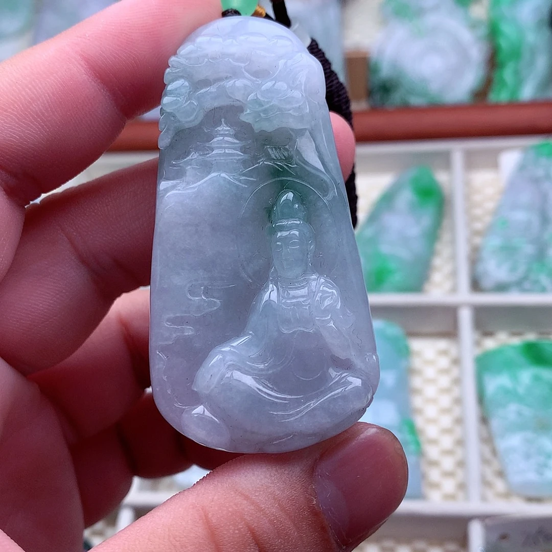 翡翠未镶嵌吊坠(不含链)