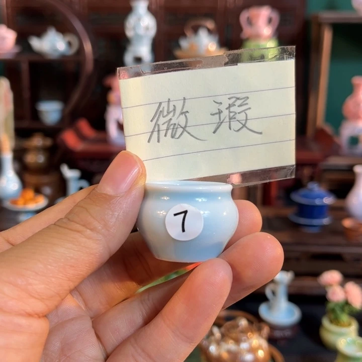 摆件微陶老王迷你花瓶
