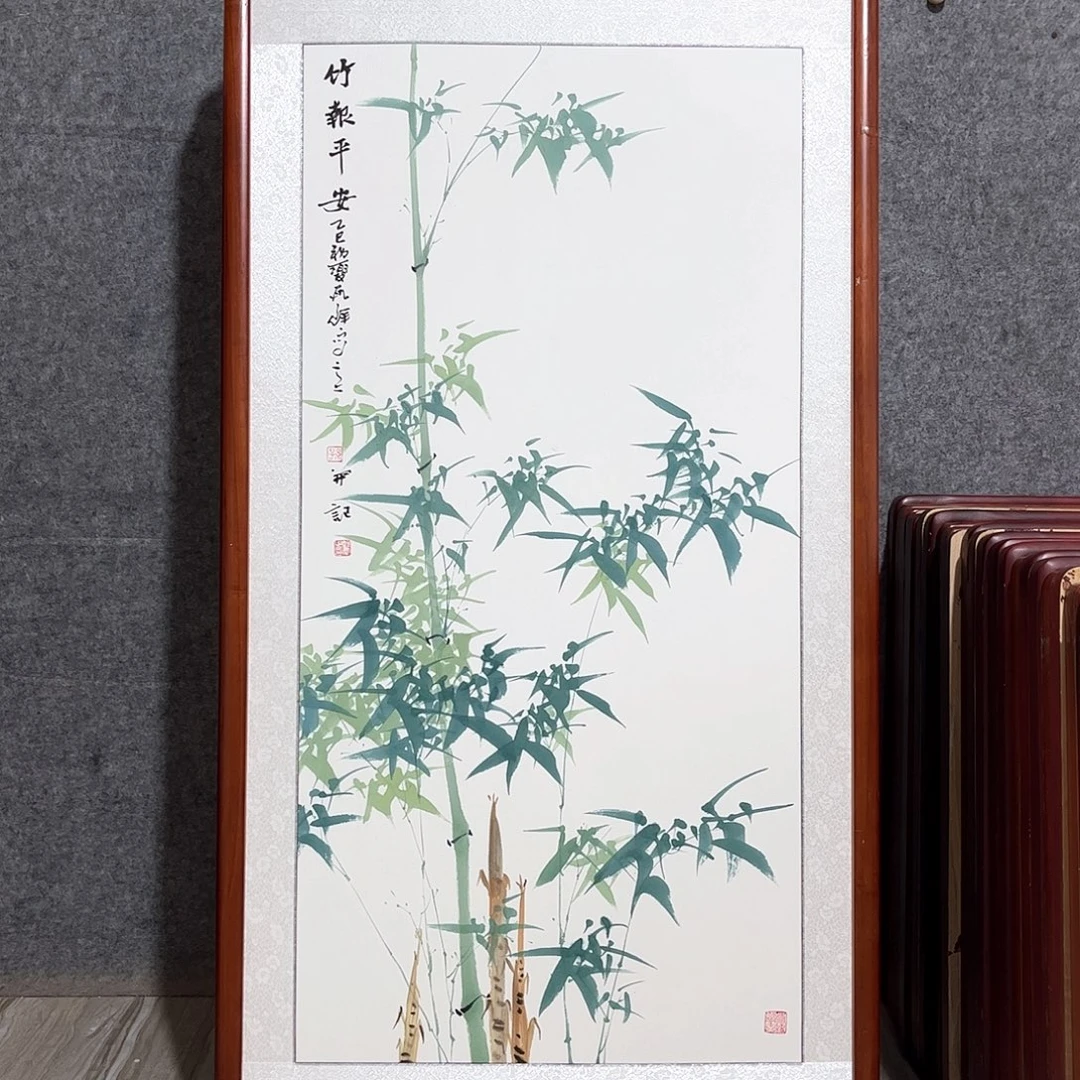 国画书画作品带框63×123