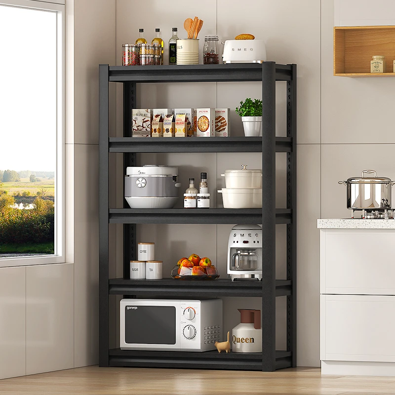 【60cm大五层】厨房置物架加厚落地式收纳架多功能烤箱架阳台花架