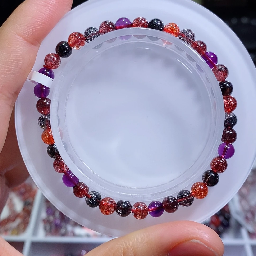 未镶嵌水晶手链黑加仑