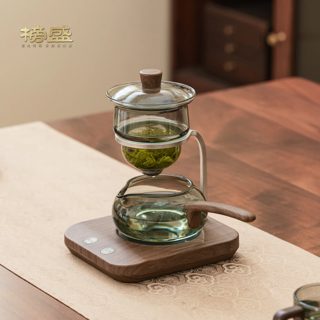 智能保温自动泡茶壶2025新款功夫茶具套装玻璃茶壶家用懒人泡茶器