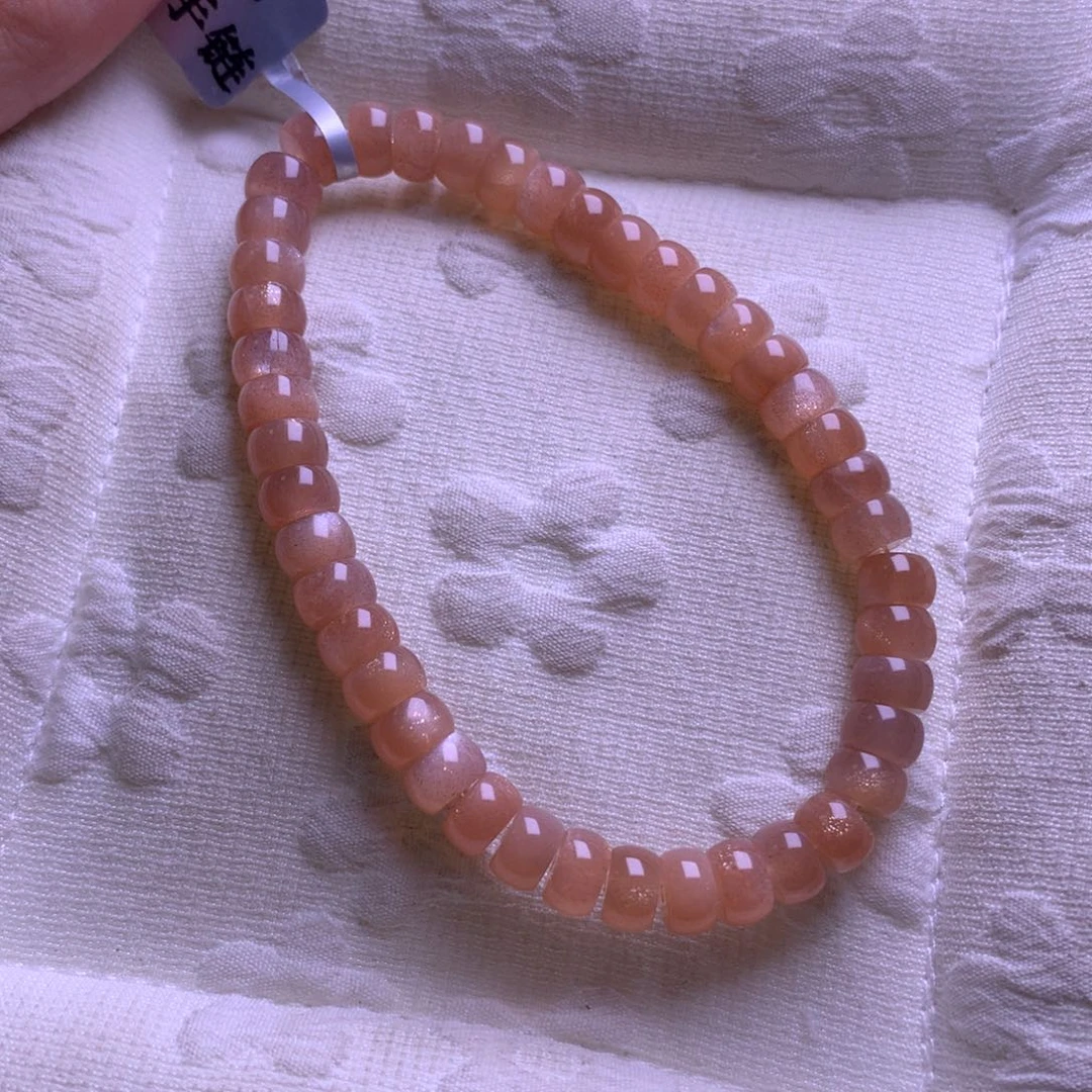 手链未镶嵌水晶奶茶月光算盘珠6mm