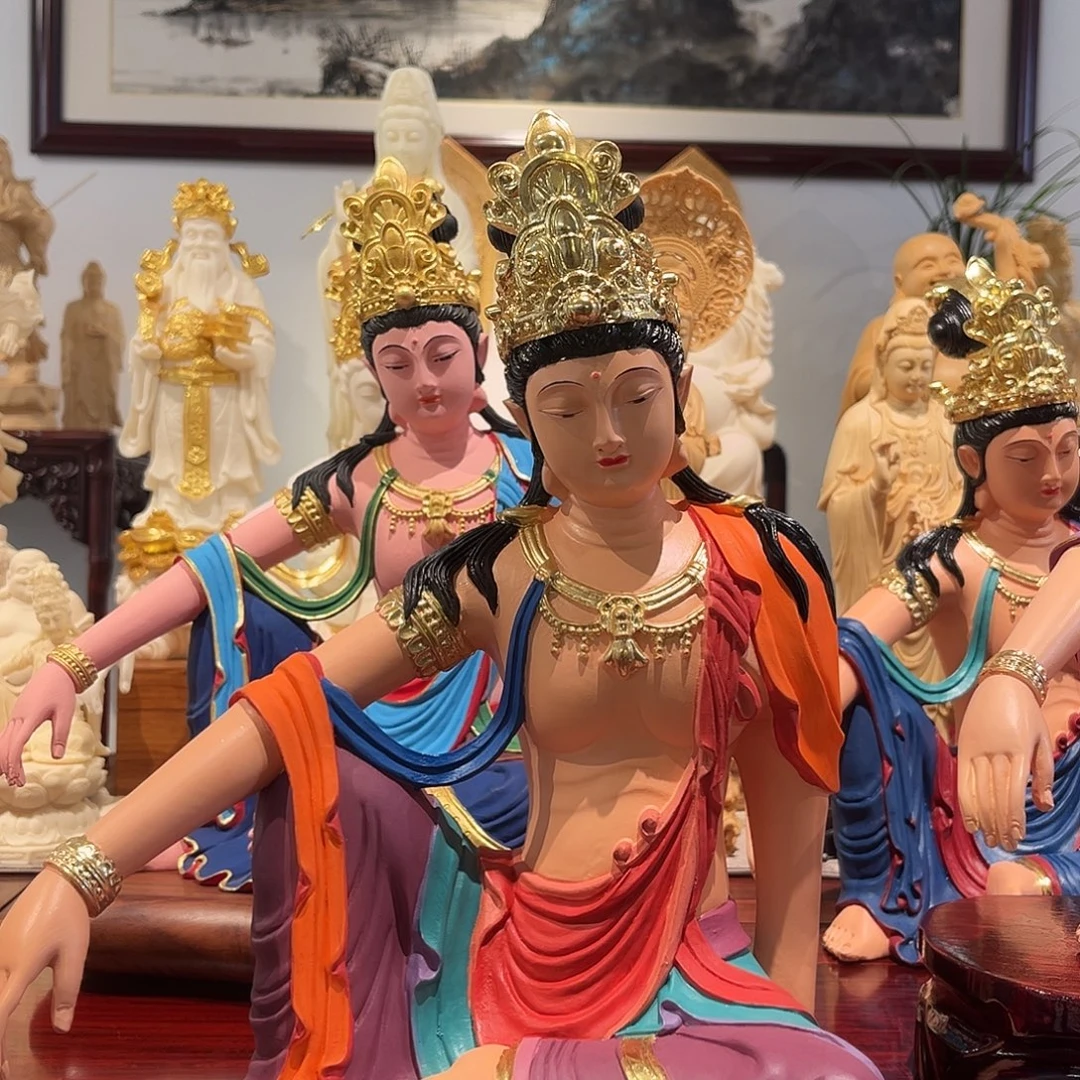 装***满木象牙果彩绘观音30八彩