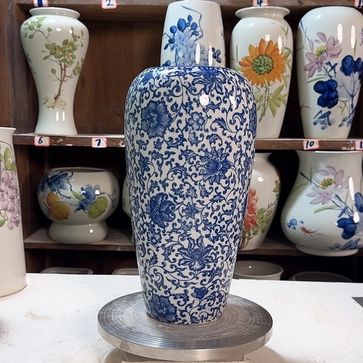 瓶大萝卜青花子连新款陶瓷陶瓷