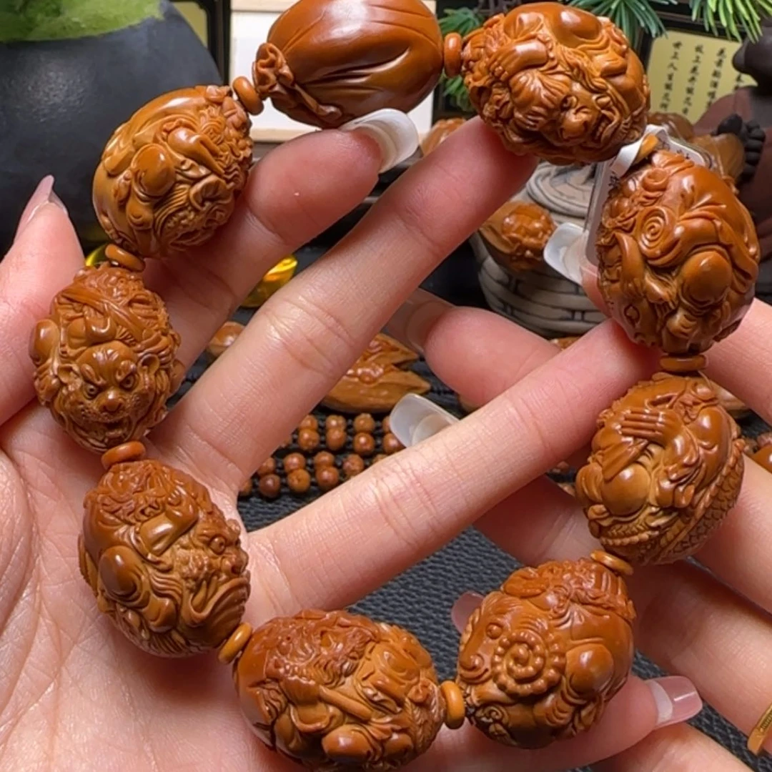 【闪购商品】橄榄核手串骑兽钟馗