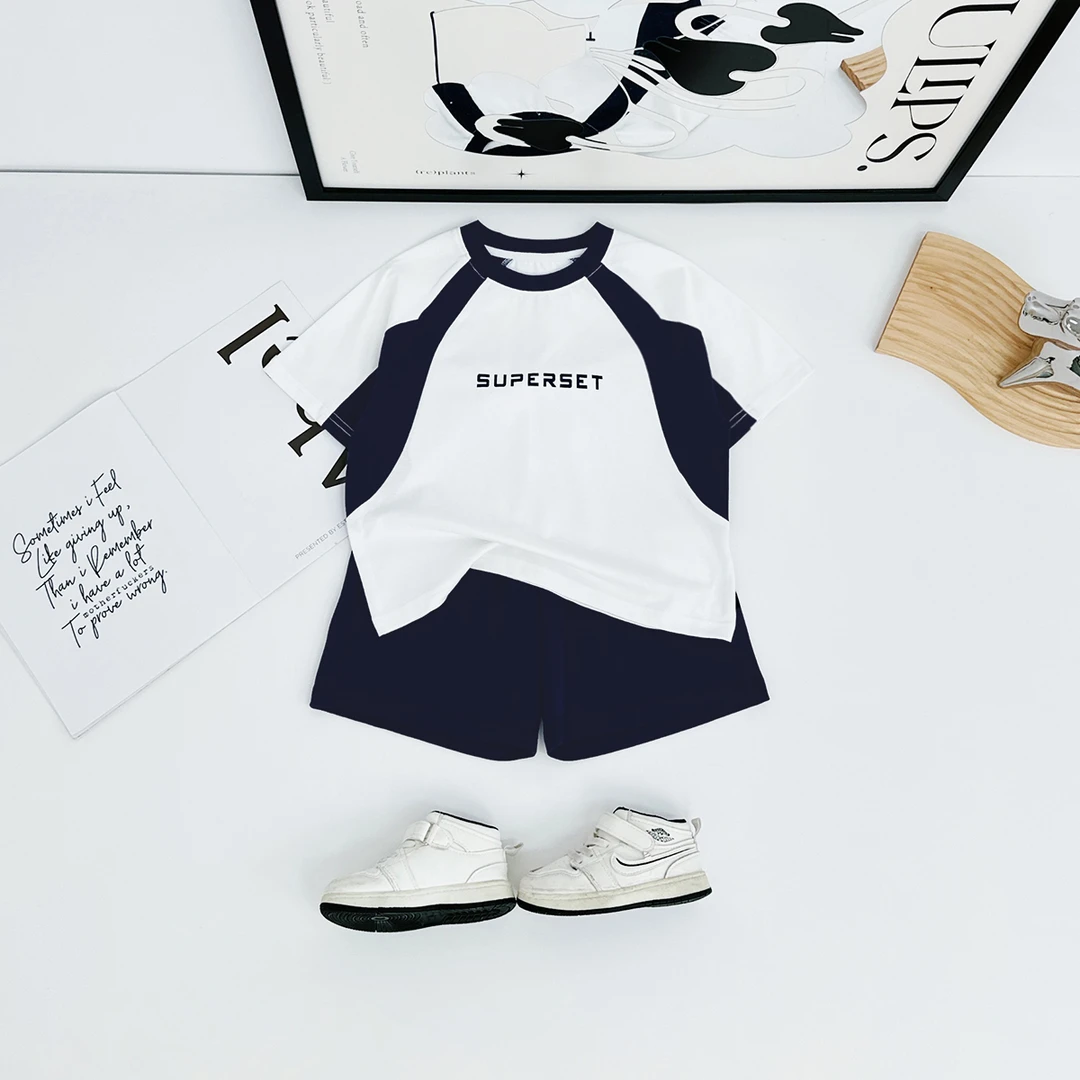 儿童夏装套装夏季2025新款男童短袖两件套 TT28296 悠悠童话童装