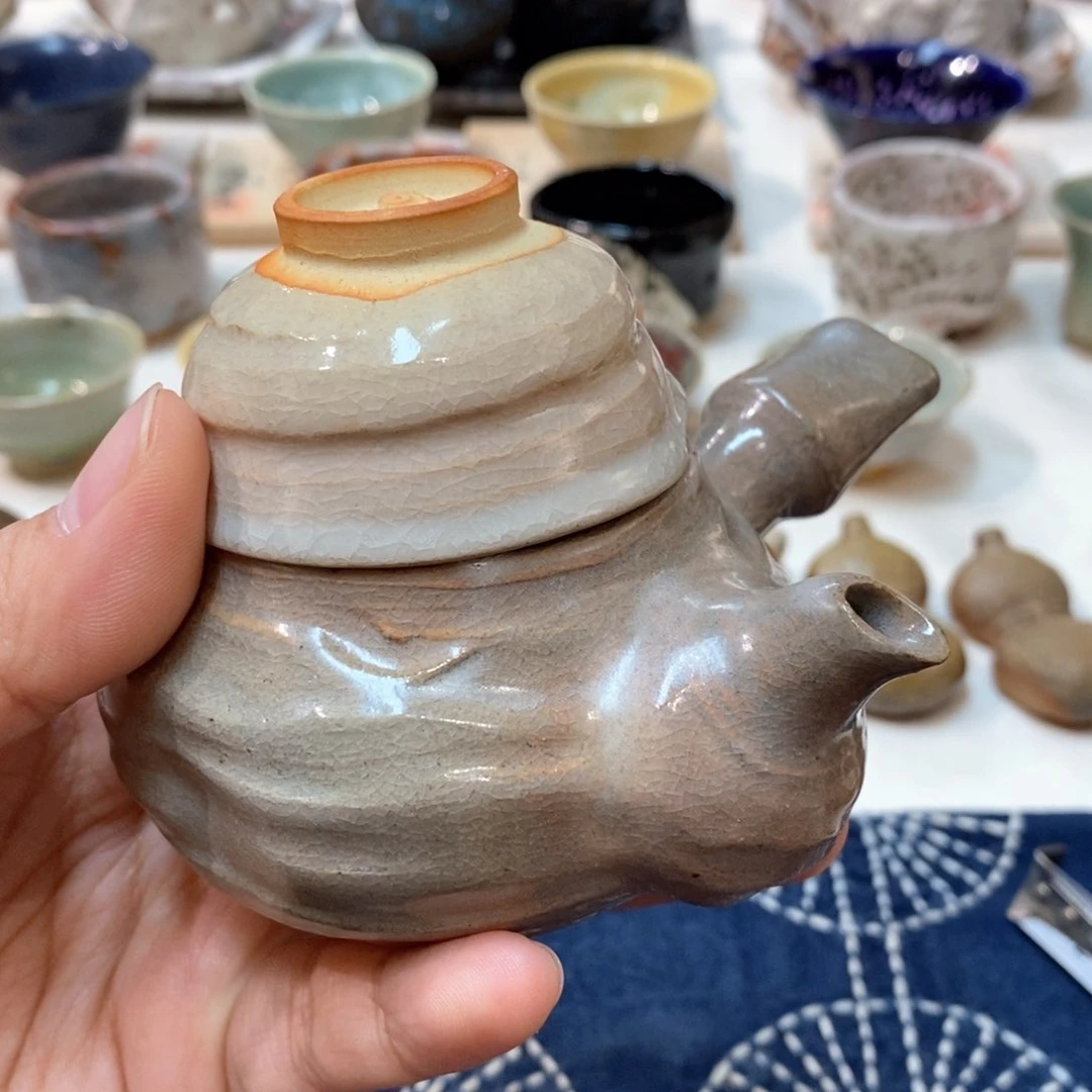 柴烧侘寂粗陶茶具