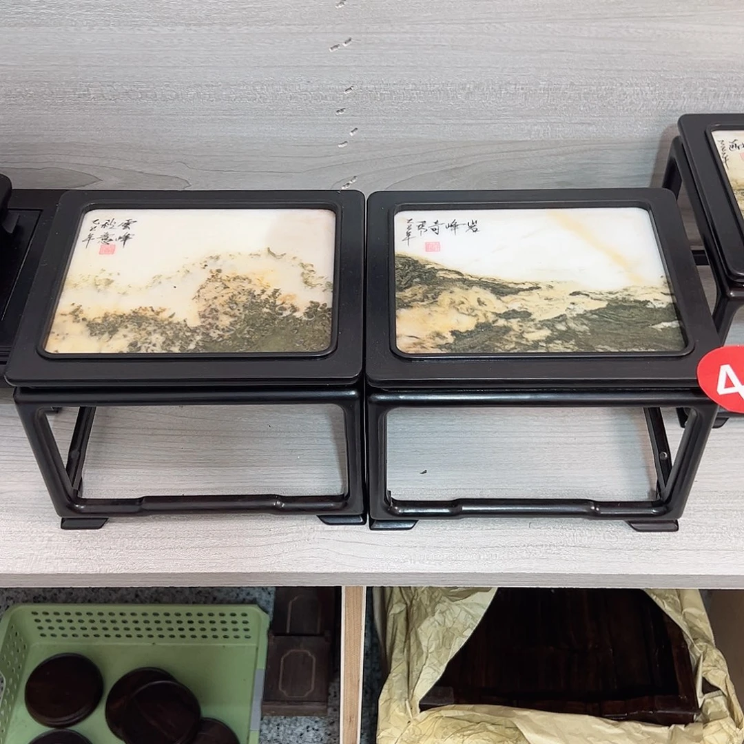 海***边东非黑黄檀（紫光檀）一对