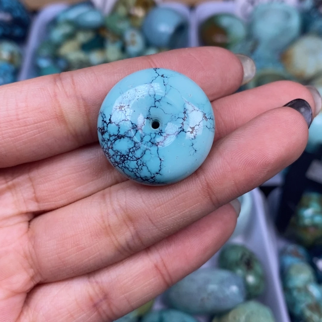 绿松石未镶嵌挂件