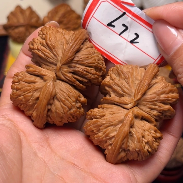 吊坠文玩核桃58.5尺全品毕业白狮子连体72