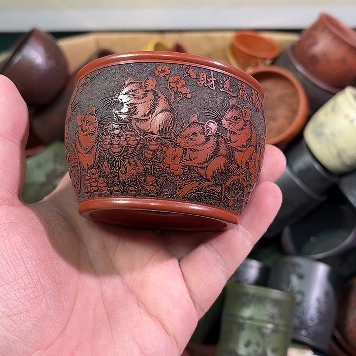 茶杯紫砂全手工紫砂主人杯