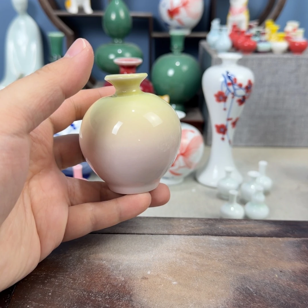 陶瓷手工小花器摆件