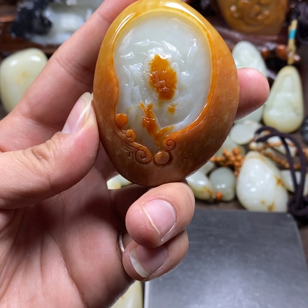 和田玉未镶嵌挂件