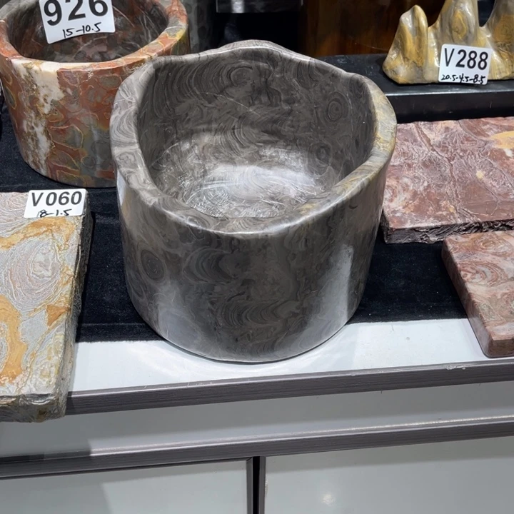 紫砂茶盘会***顶金钱花盆