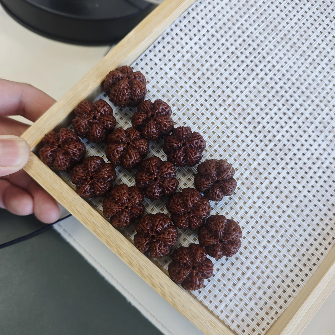 【绽放·花王】梁产区大金刚菩提实心籽满肉深沟粗筋梅花瓣线清晰