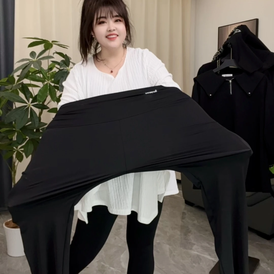 5102特肥加大高腰鲨鱼芭比裤260斤无压力