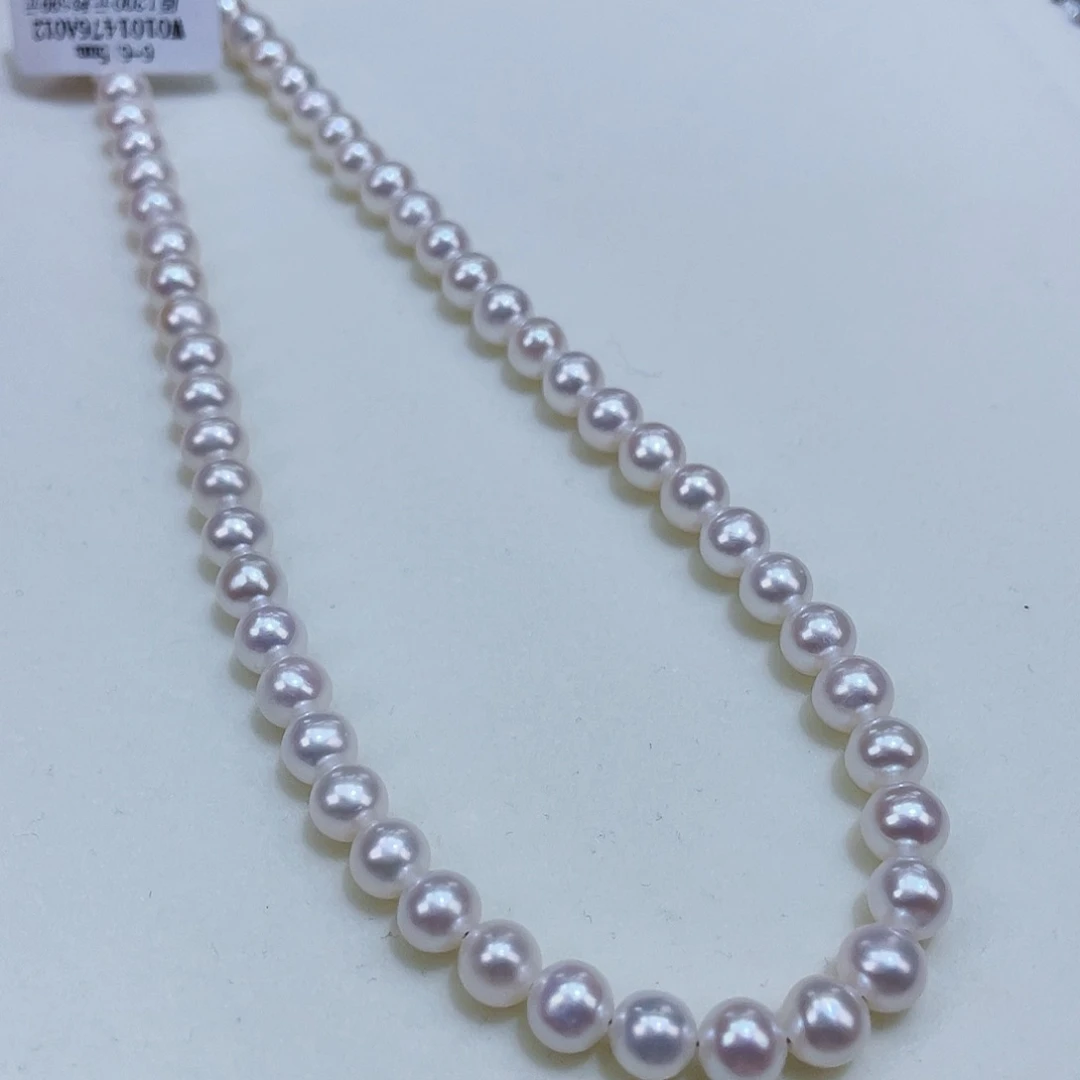 淡水珍珠6/6.5镜面冷白透亮巨干净银S925镶嵌