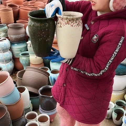 口15高25瑕疵盆子