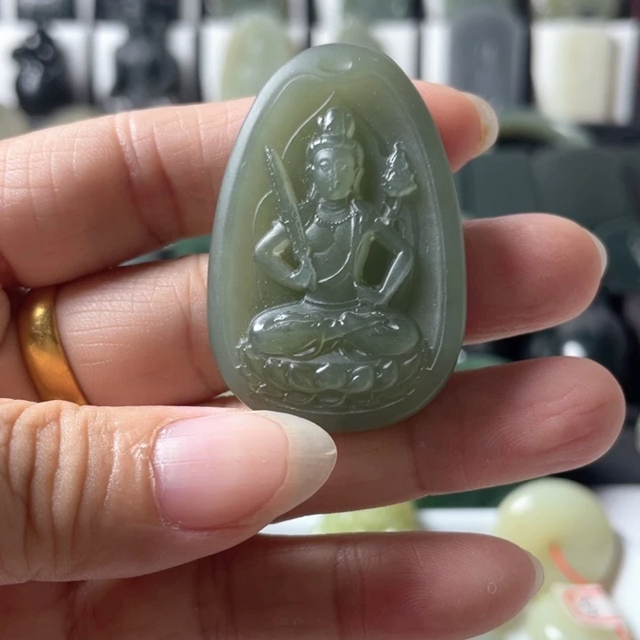 和田玉未镶嵌挂件