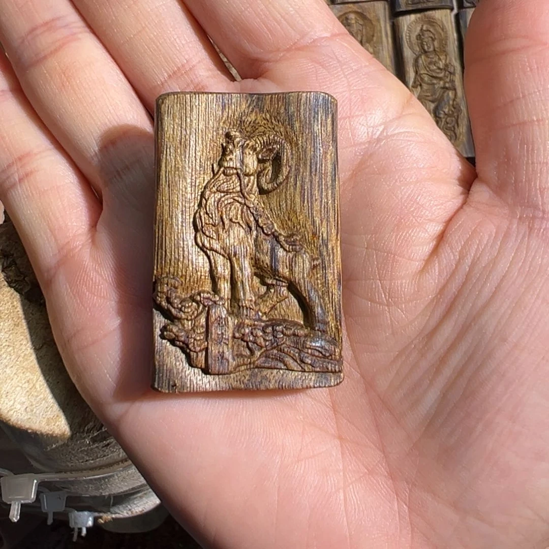 沉香吊坠白棋楠吊坠雕刻6.4克