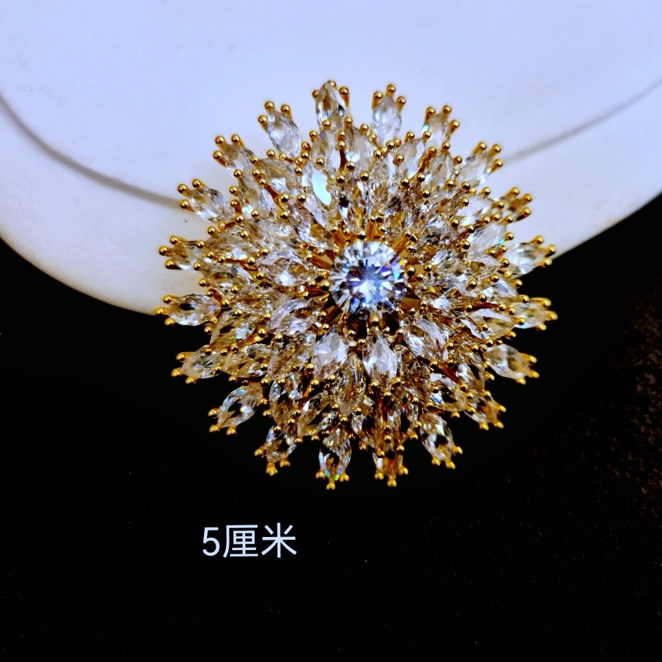 铜合金胸针 678 时尚百搭款雪花胸针