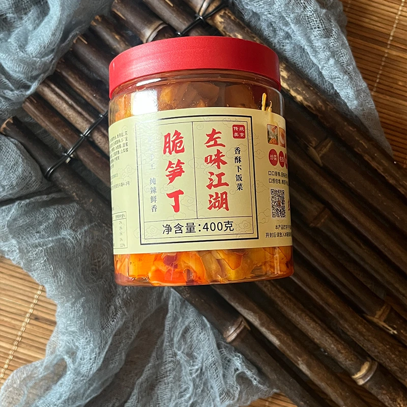 左味江湖脆笋丁香辣特色下饭菜400克