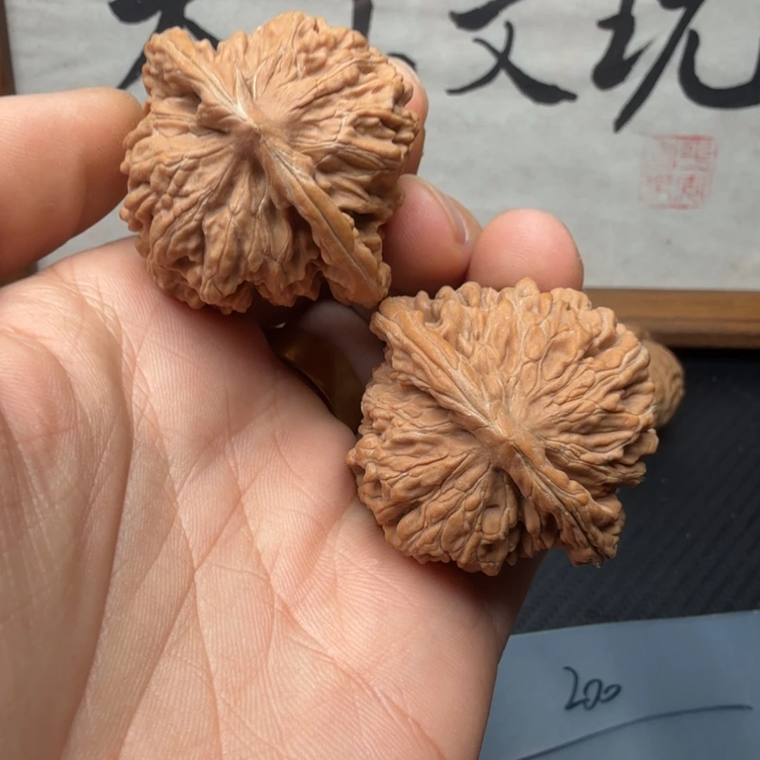 祖***朵文玩核桃吊坠42四座楼货头