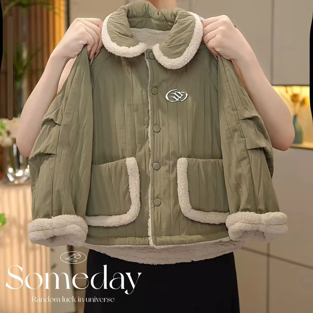 女童外套冬装2025新款中大儿童加厚上衣