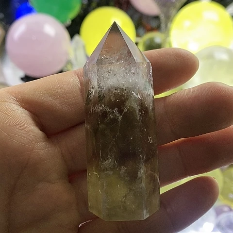 水晶珠宝半成品未镶嵌荷**色2号