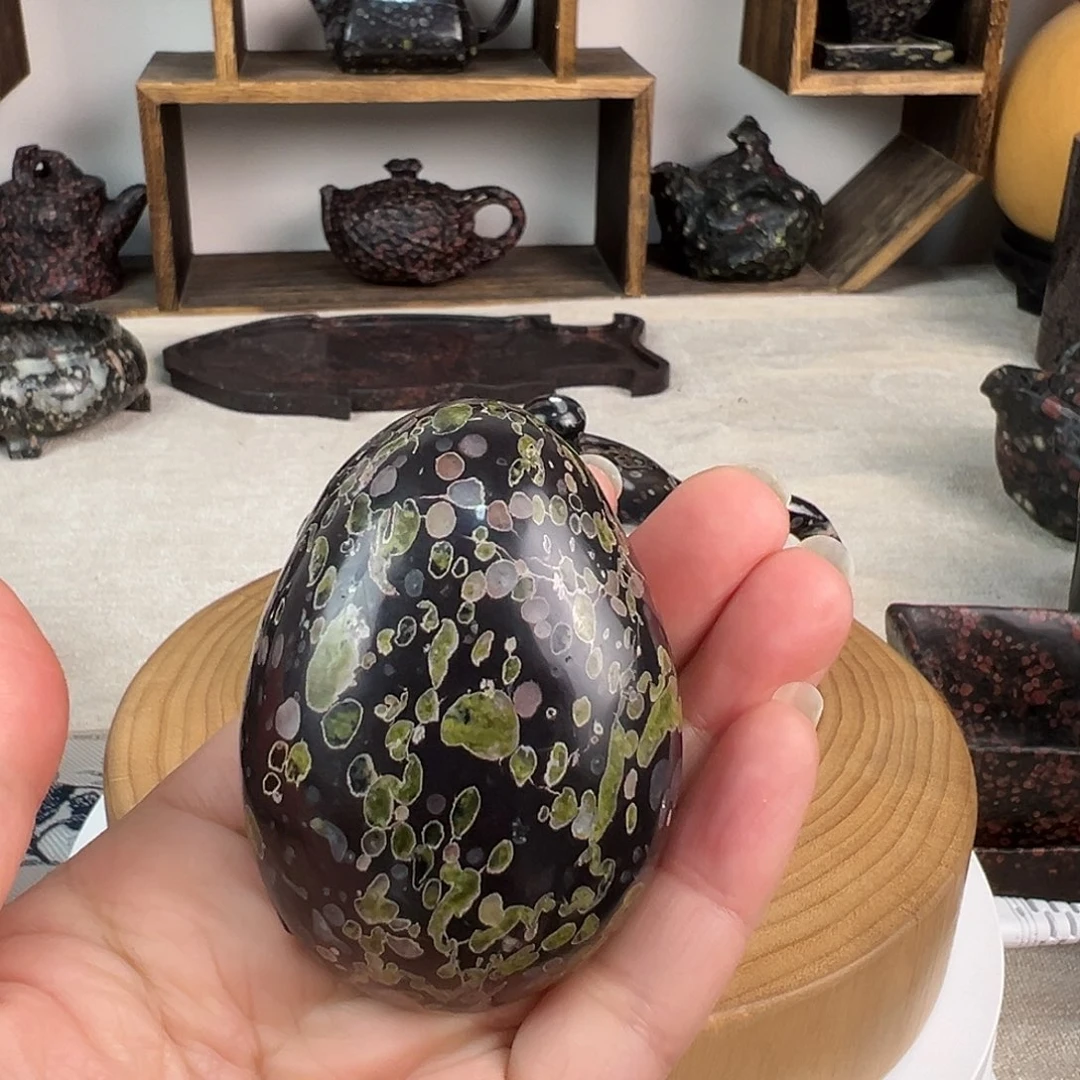 梅花玉老坑料手把件