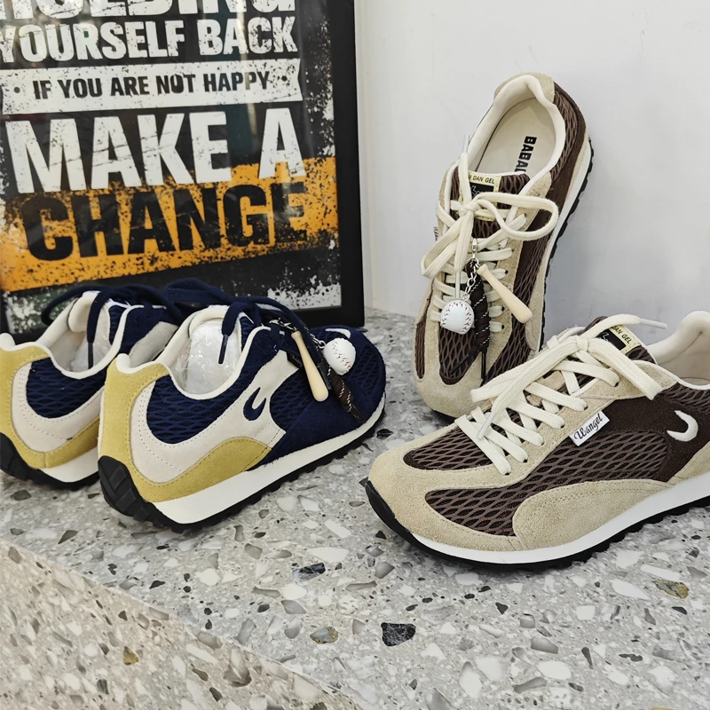 25秋新款内增高厚底时尚休闲鞋网面阿甘鞋757-285