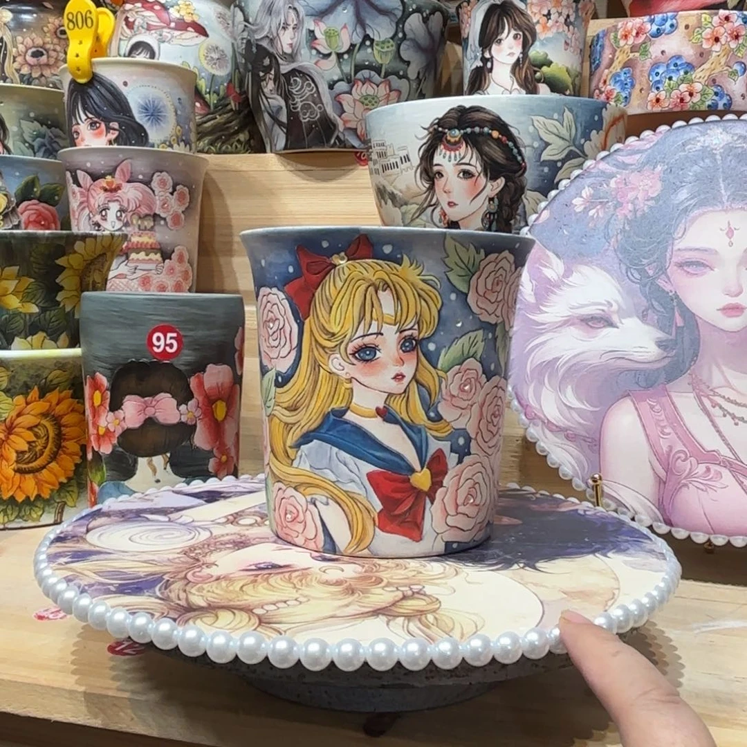 景德镇手绘花盆陶瓷12/12