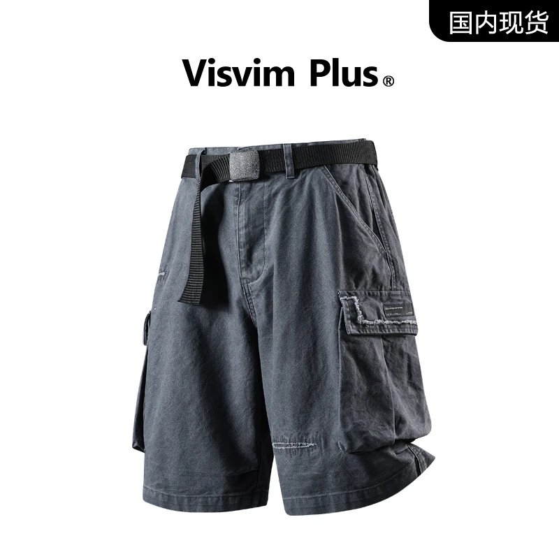 【品牌现货撤柜】VISVIM PLUS重磅工装短裤男士夏季宽松中裤五分裤