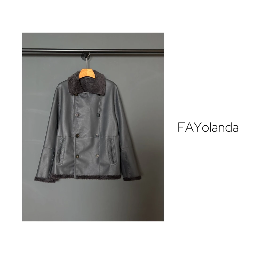 FAY  | 拉贡皮毛一体廓形外套（7H4156）