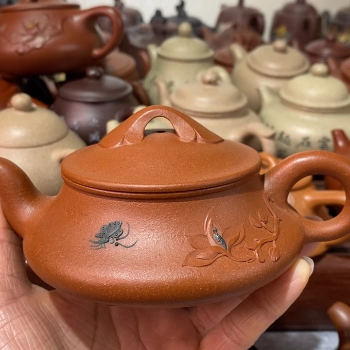 紫砂茶壶微瑕处理一把