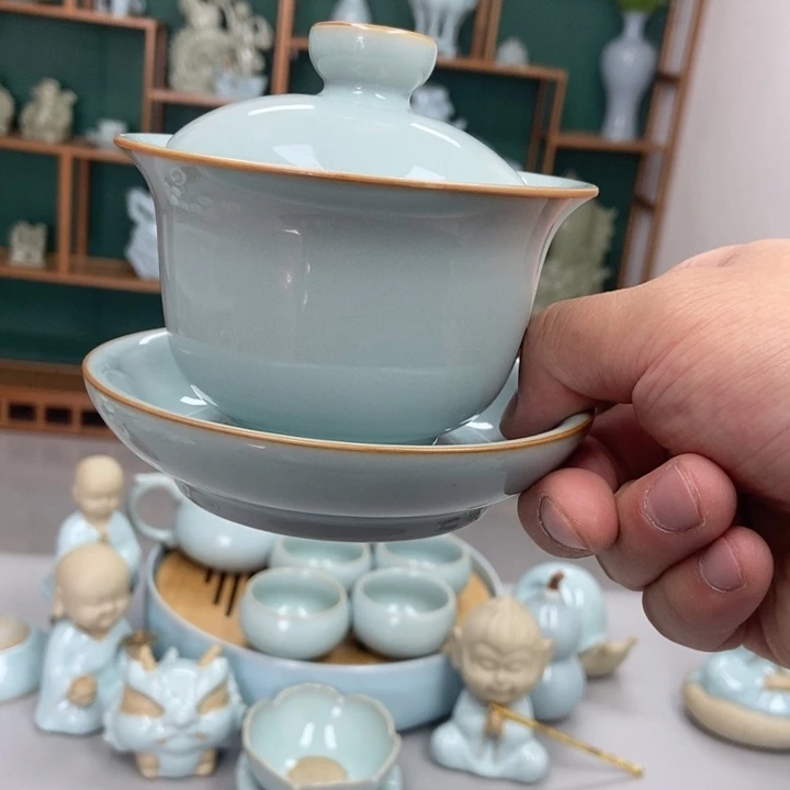 瓷范****e天青色张君老师瑕三才元宝