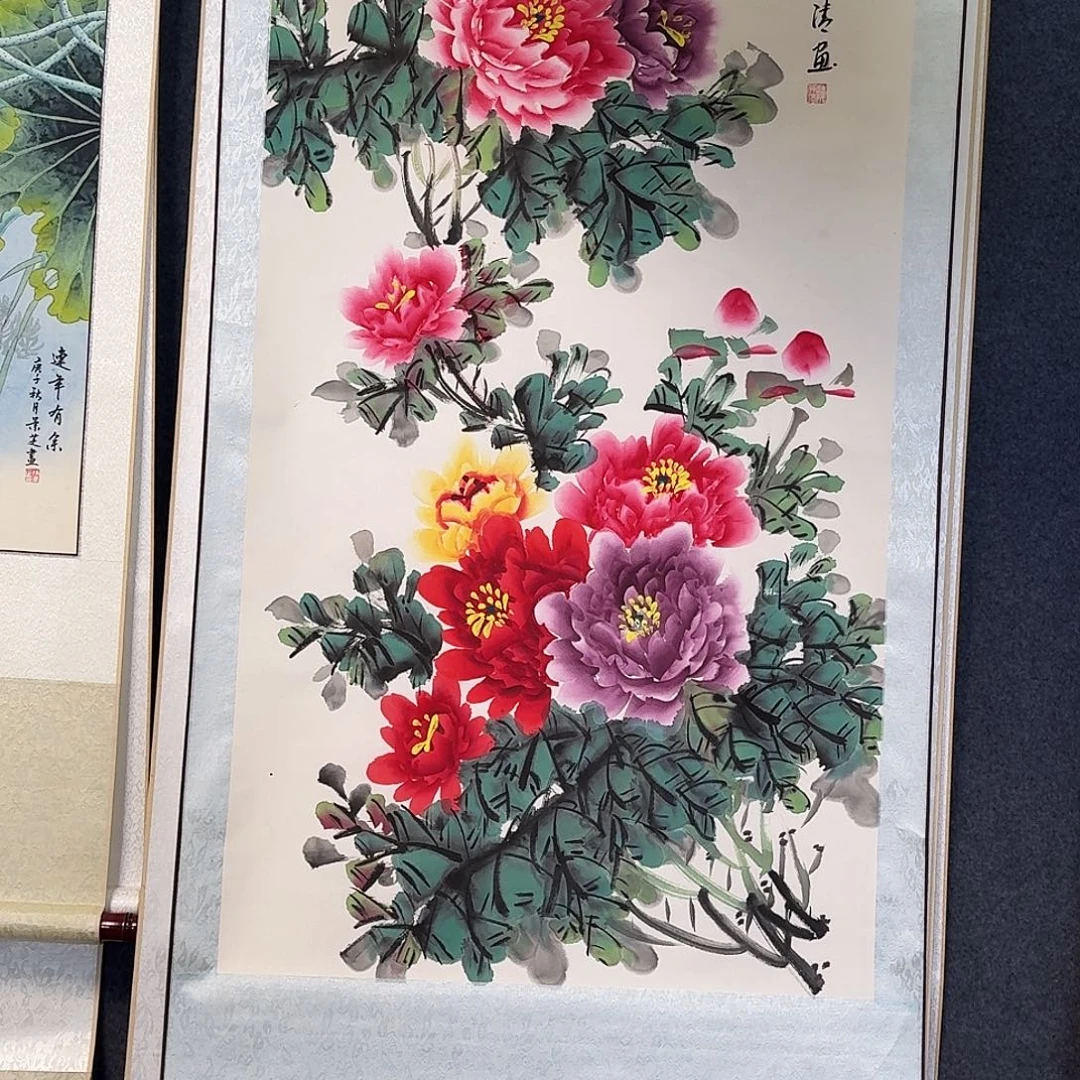 纯手绘国画作品好看四尺