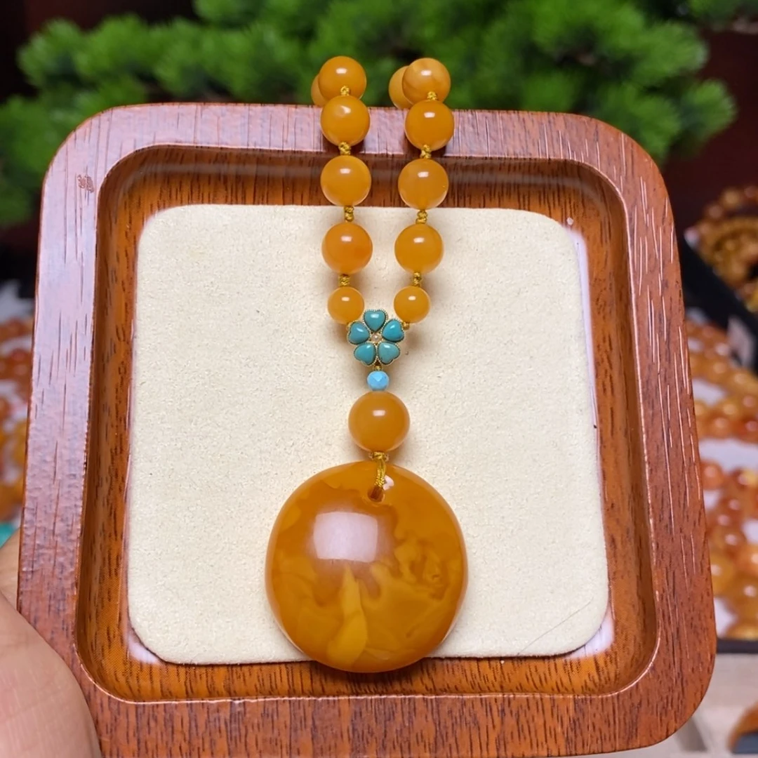 【闪购商品】蜜蜡颈饰未镶嵌项链