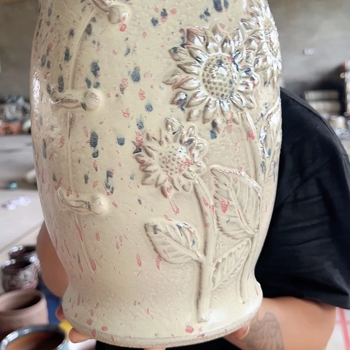 紫砂花盆高30口20